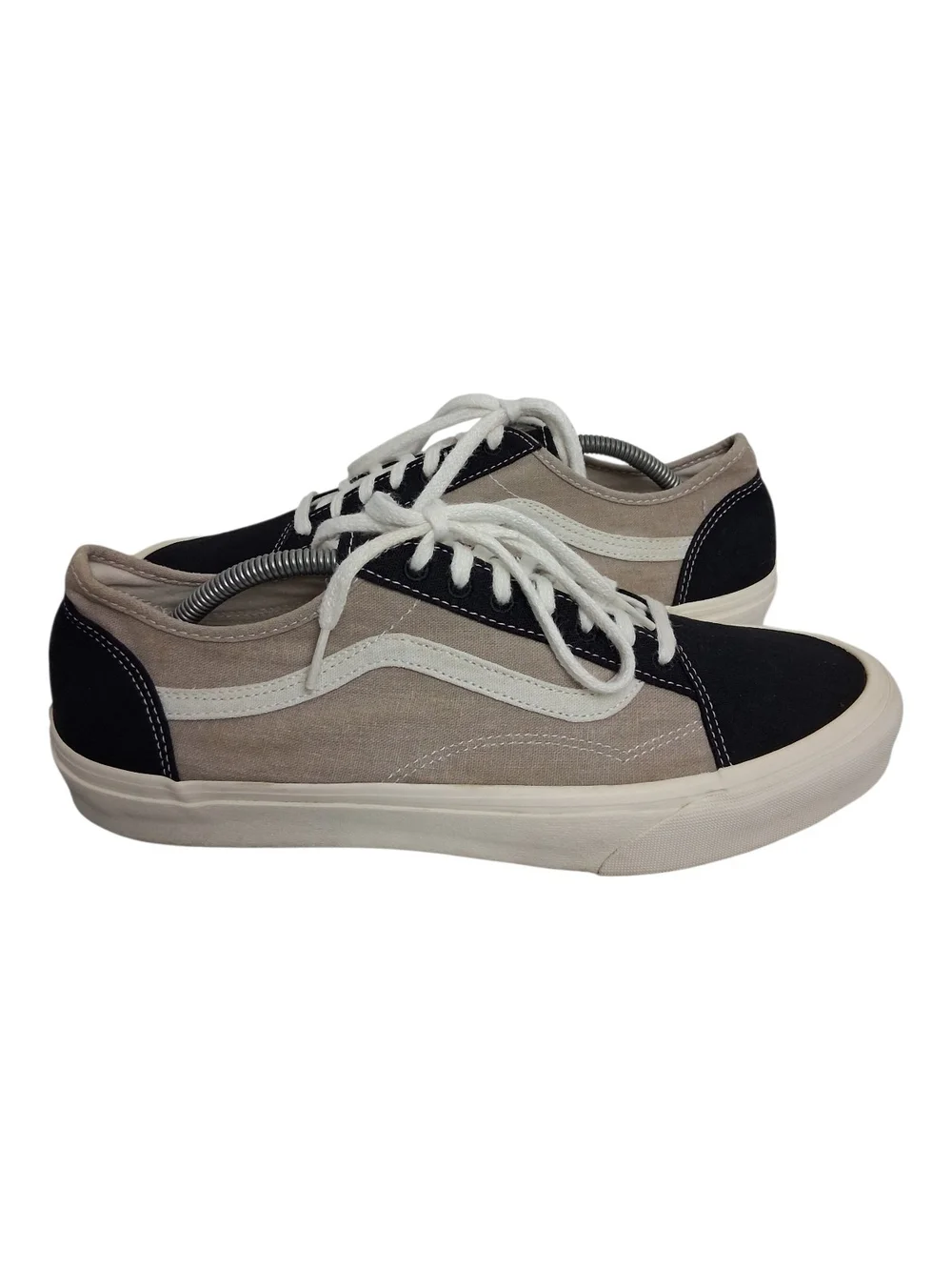 Vans Old Skool Mens 12 Black/Tan Tapered Eco Theory Multi Block SKT8R Sneakers